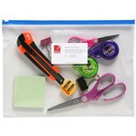 MARBIG CLEAR CASE WALLET ZIP CLOSURE A4 ASSORTED
