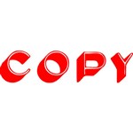 XSTAMPER CXBN 1336 PREINKED MESSAGE STAMP COPY 42 X 13MM RED