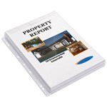 MARBIG PROFESSIONAL SHEET PROTECTORS AND FLAP A4 CLEAR PACK 10