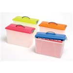 CRYSTALFILE CARRY CASE BLUE LIDCLEAR BASE