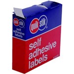 QUIKSTIK LABEL DISPENSER CIRCLE 14MM ORANGE PACK 1050