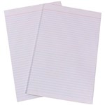 QUILL 01840 FOOLSCAP BLANK RULED PAD 90 LEAF 60GSM  WHITE