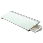 QUARTET DESKTOP GLASS COMPUTER PAD 460 X 150MM
