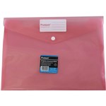 PROTEXT DOCUMENT WALLET WITH BUTTON CLOSURE A4 PP RED