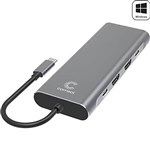 COMSOL USBC TO DUAL HDMI MULTIPORT ADAPTOR 4K GREY