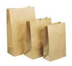 HUHTAMAKI SOS 6 BROWN PAPER BAG SQUARE BOTTOMS 280L X 150W X 93G PACK 250