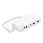 BELKIN CONNECT USBC 6IN1 MULTIPORT HUB WITH MOUNT WHITE