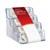 DEFLECTO 70841 BUSINESS CARD HOLDER 4 POCKET CLEAR