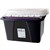 CRYSTALFILE ENVIRO PORTA STORAGE BOX WITH FILES TABS AND INSERTS 32 LITRE BLACKCLEAR