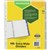 MARBIG DIVIDER INSERTABLE EXTRA WIDE MANILLA 5TAB A4 WHITE