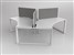 ANVIL CORNER 3 STAFF DESK 120 DEGREE LAYOUT