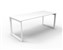 RAPID INFINITY DELUXE 1 PERSON LOOP LEG SINGLE SIDED WORKSTATION 1800 X 750 X 730MM NATURAL WHITE TOP  WHITE FRAME