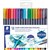 STAEDTLER 3001 DOUBLE ENDED WATERCOLOUR BRUSH PENS ASSORTED PACK 18