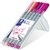 STAEDTLER 334 TRIPLUS FINELINE PEN FLAMINGO COLOURS PACK 6