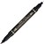 PENTEL N75W DUAL TIP PERMANENT MARKER BULLET BLACK