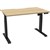 RAPIDLINE BOOST LIGHT SINGLE SIDED WORKSTATION 1200MM NATURAL OAK TOP   BLACK FRAME