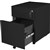 RAPIDLINE GO STEEL MOBILE PEDESTAL 2 DRAWER LOCKABLE 390 X 472 X 527MM BLACK