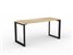 ANVIL DESK 1500 X 600MM BLACK FRAME NEW OAK TOP