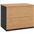 OM LATERAL FILING CABINET 2 DRAWERS 900 X 600 X 720MM BEECHCHARCOAL