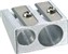 DELI SHARPENER METAL DOUBLE HOLE